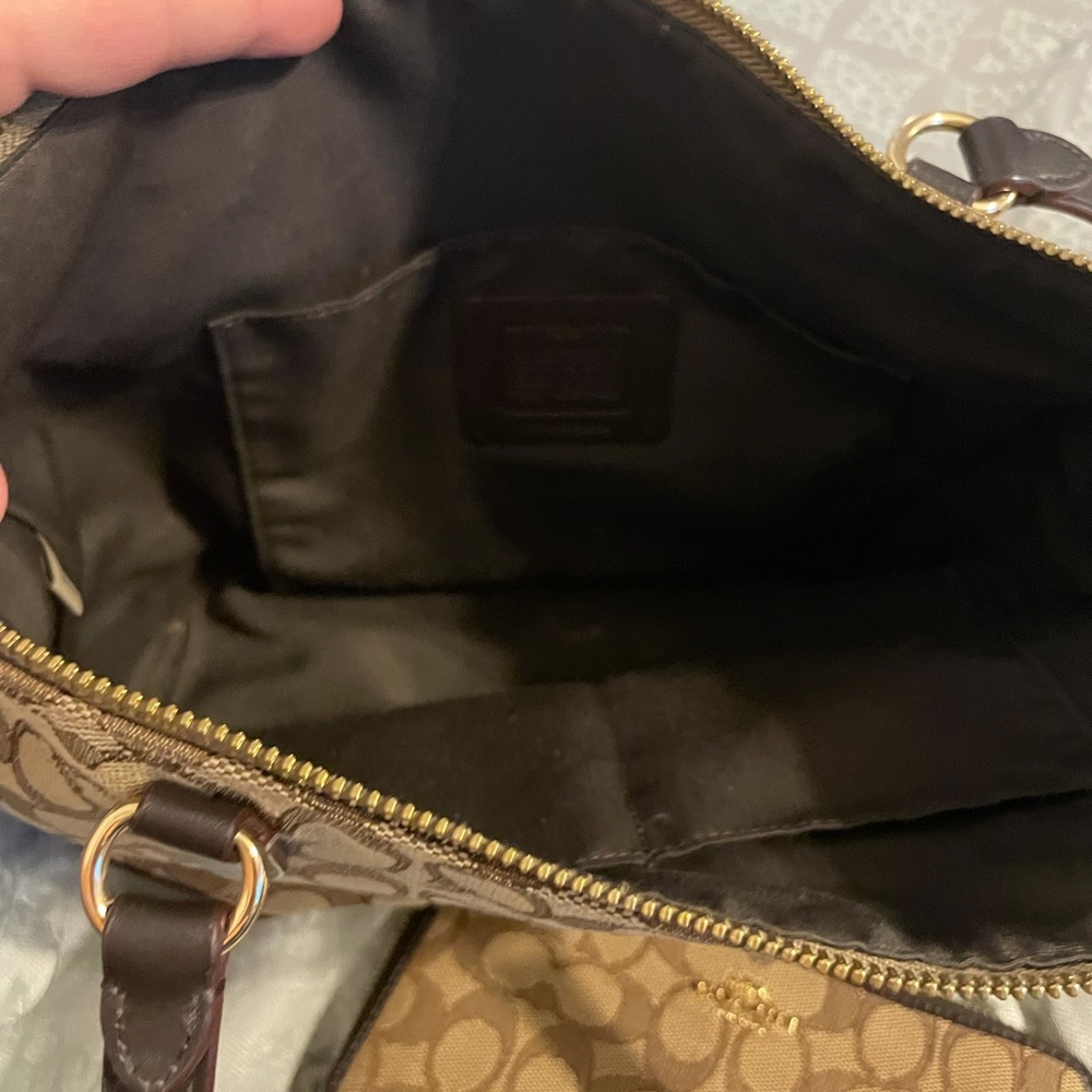 Coach purse and matching wallet